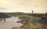 Jean Baptiste Camille  Corot, La promenade du Poussin (mk01)